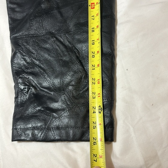 Vintage Black Leather Blazer Jacket - Picture 5 of 10